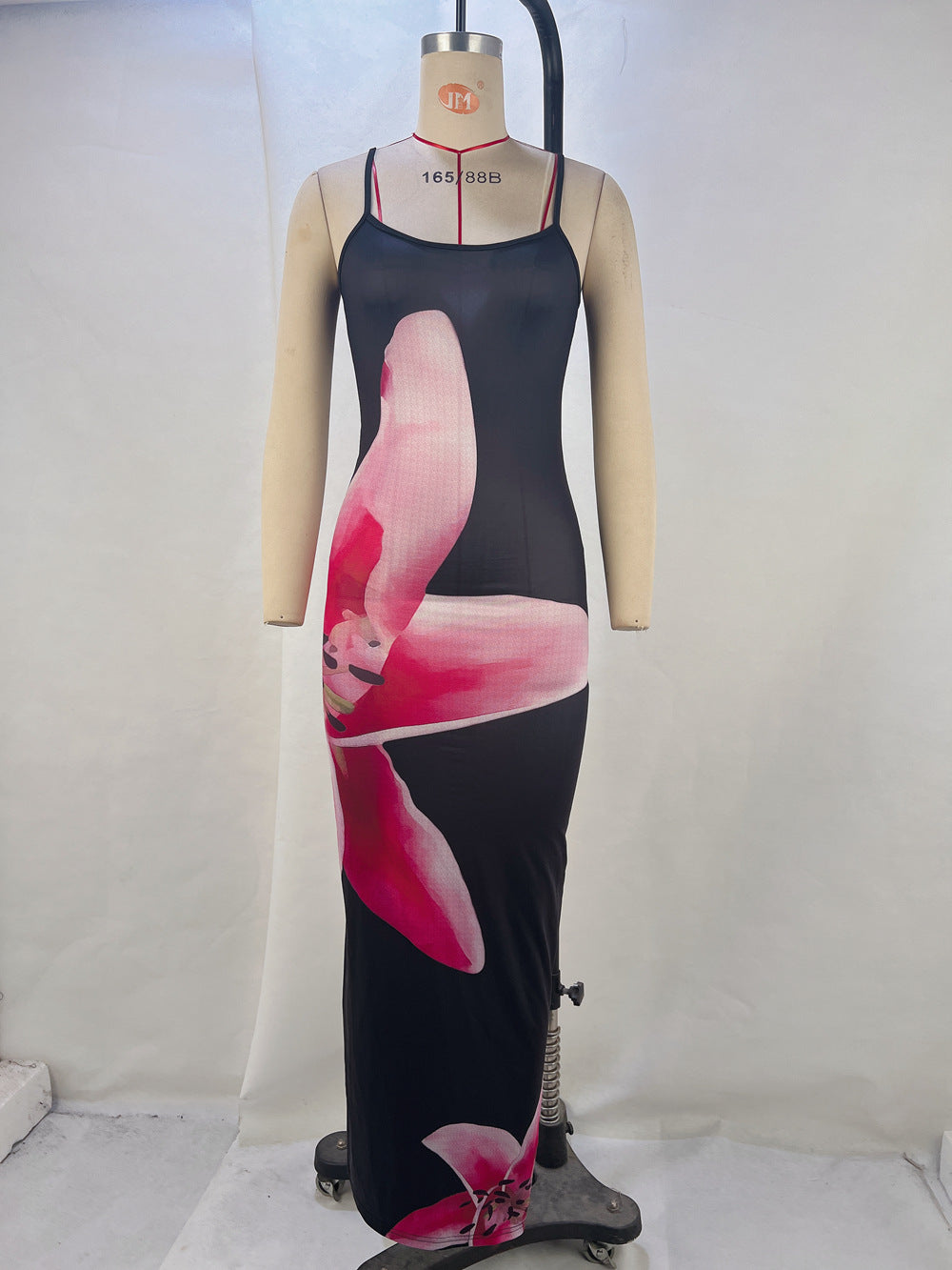 Women Clothing Summer Sexy Spaghetti Strap Floral Print Hip Split Dress Women Beach Dress Bella Mia